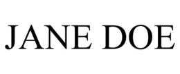 JANE DOE trademark