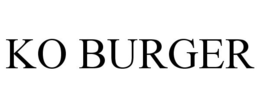 KO BURGER trademark