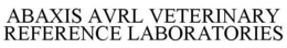 ABAXIS AVRL VETERINARY REFERENCE LABORATORIES trademark