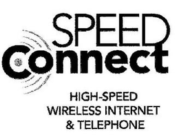 SPEED CONNECT HIGH-SPEED WIRELESS INTERNET & TELEPHONE trademark