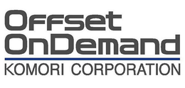 OFFSET ONDEMAND KOMORI CORPORATION trademark