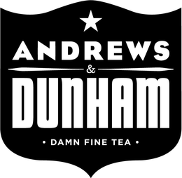 ANDREWS & DUNHAM · DAMN FINE TEA · trademark