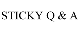 STICKY Q & A trademark