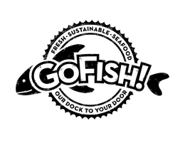 GOFISH! FRESH SUSTAINABLE SEAFOOD OUR DOCK TO YOUR DOOR trademark