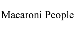 MACARONI PEOPLE trademark