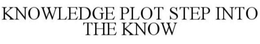 KNOWLEDGE PLOT STEP INTO THE KNOW trademark