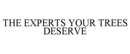THE EXPERTS YOUR TREES DESERVE trademark