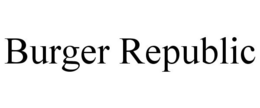 BURGER REPUBLIC trademark