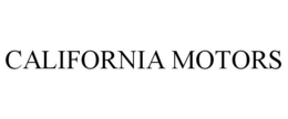 CALIFORNIA MOTORS trademark