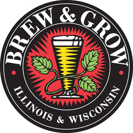 BREW & GROW ILLINOIS & WISCONSIN trademark
