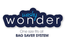 WASHY WONDER ONE SIZE FITS ALL BAG SAVER SYSTEM trademark