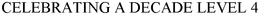 CELEBRATING A DECADE LEVEL 4 trademark