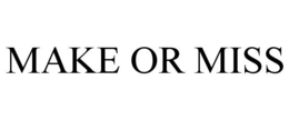 MAKE OR MISS trademark