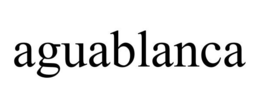 AGUABLANCA trademark