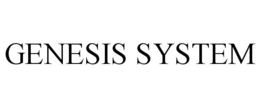 GENESIS SYSTEM trademark