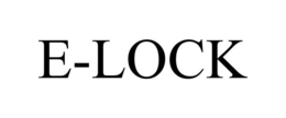 E-LOCK trademark