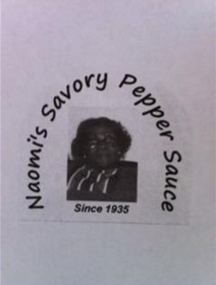 NAOMI'S SAVORY PEPPER SAUCE SINCE 1935 trademark