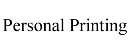 PERSONAL PRINTING trademark