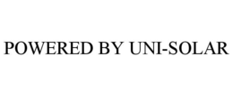 POWERED BY UNI-SOLAR trademark