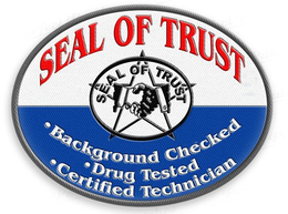 SEAL OF TRUST BACKGROUND CHECKED DRUG TESTED CERTIFIED TECHNICIAN trademark