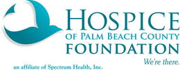 HOSPICE OF PALM BEACH COUNTY FOUNDATION WE'RE THERE. AN AFFILIATE OF SPECTRUM HEALTH, INC. trademark