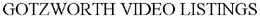 GOTZWORTH VIDEO LISTINGS trademark