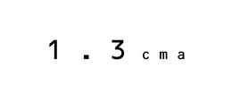1 . 3 C M A trademark