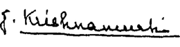 J. KRISHNAMURTI trademark