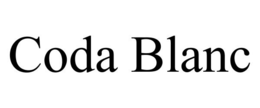 CODA BLANC trademark