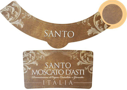 SANTO SANTO MOSCATO D'ASTI DENOMINAZIONE DI ORIGINE CONTROLLATA E GARANTITA ITALIA trademark