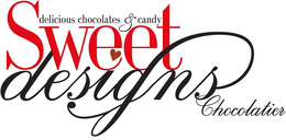 SWEET DESIGNS CHOCOLATIER DELICIOUS CHOCOLATES & CANDY trademark