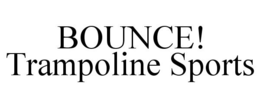 BOUNCE! TRAMPOLINE SPORTS trademark