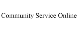COMMUNITY SERVICE ONLINE trademark