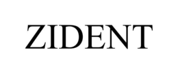 ZIDENT trademark