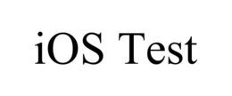 IOS TEST trademark