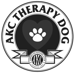 AKC THERAPY DOG AKC AMERICAN KENNEL CLUB FOUNDED 1884 trademark