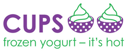 CUPS FROZEN YOGURT - IT'S HOT trademark
