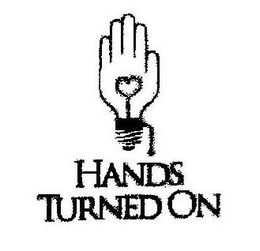 HANDS TURNED ON trademark