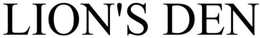 LION'S DEN trademark