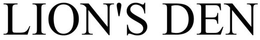 LION'S DEN trademark