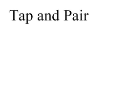 TAP AND PAIR trademark
