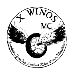 X WINOS MC DUODECIM GRADIBUS DUABUS ROTIS UNUM MANDATUM trademark