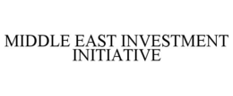 MIDDLE EAST INVESTMENT INITIATIVE trademark