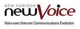 NEW HORIZON NEW VOICE VOICE OVER INTERNET COMMUNICATIONS EVOLUTION trademark