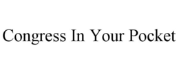 CONGRESS IN YOUR POCKET trademark