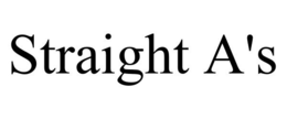 STRAIGHT A'S trademark