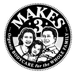 MAKES 3 ORGANIC BODYCARE FOR THE WHOLE FAMILY trademark