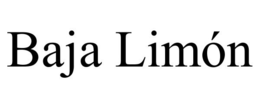 BAJA LIMÓN trademark