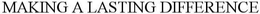 MAKING A LASTING DIFFERENCE trademark