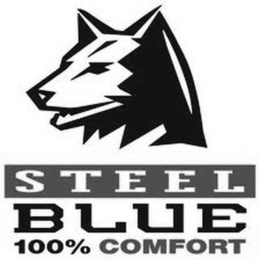 STEEL BLUE 100% COMFORT trademark